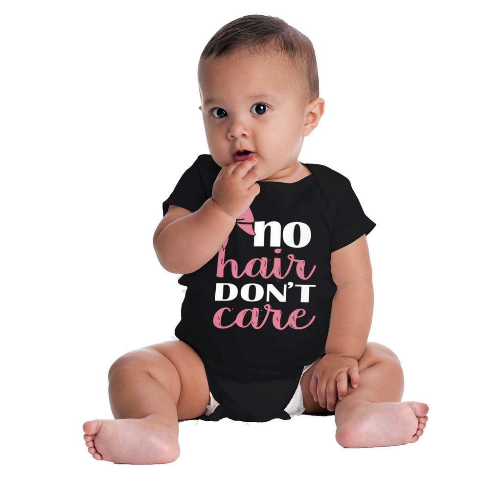 No Hair Don't Care Romper Bodysuit-Direct To Garment Print-Brisco Baby