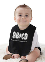 AB CD Infant Baby Bib-Direct To Garment Print-Brisco Baby