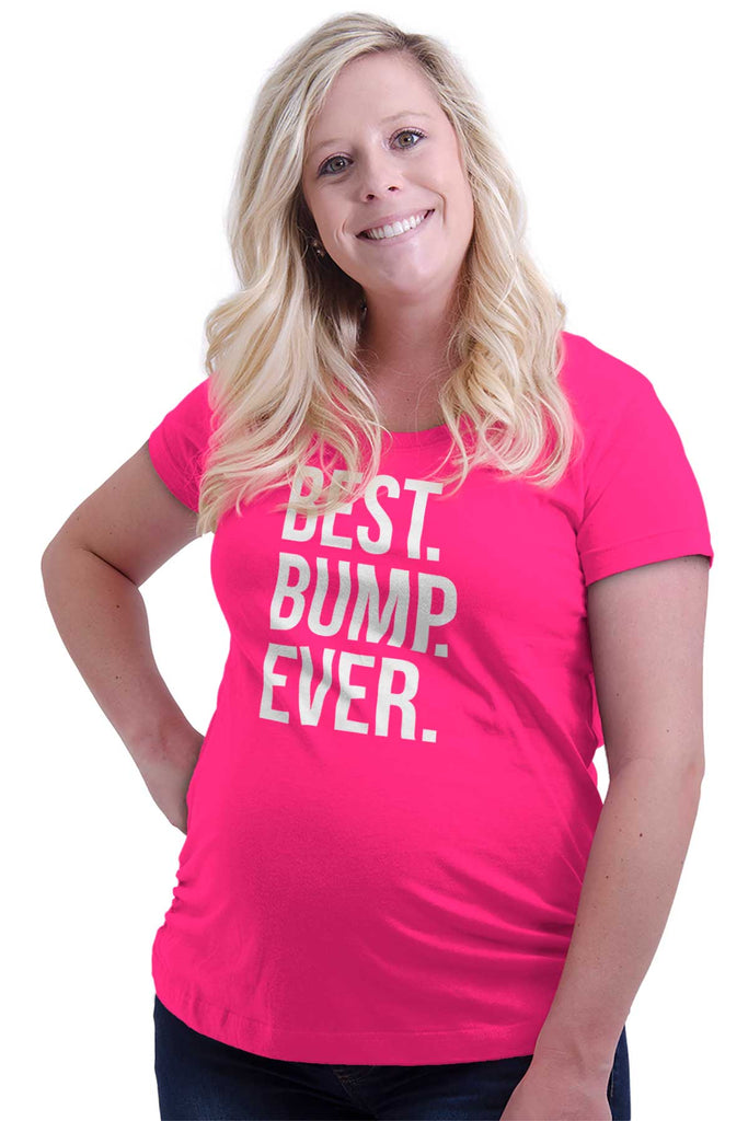 Best. Bump. Ever. Maternity T-Shirt-Direct To Garment Print-Brisco Baby