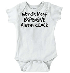 Alarm Clock Romper Bodysuit-Direct To Garment Print-Brisco Baby