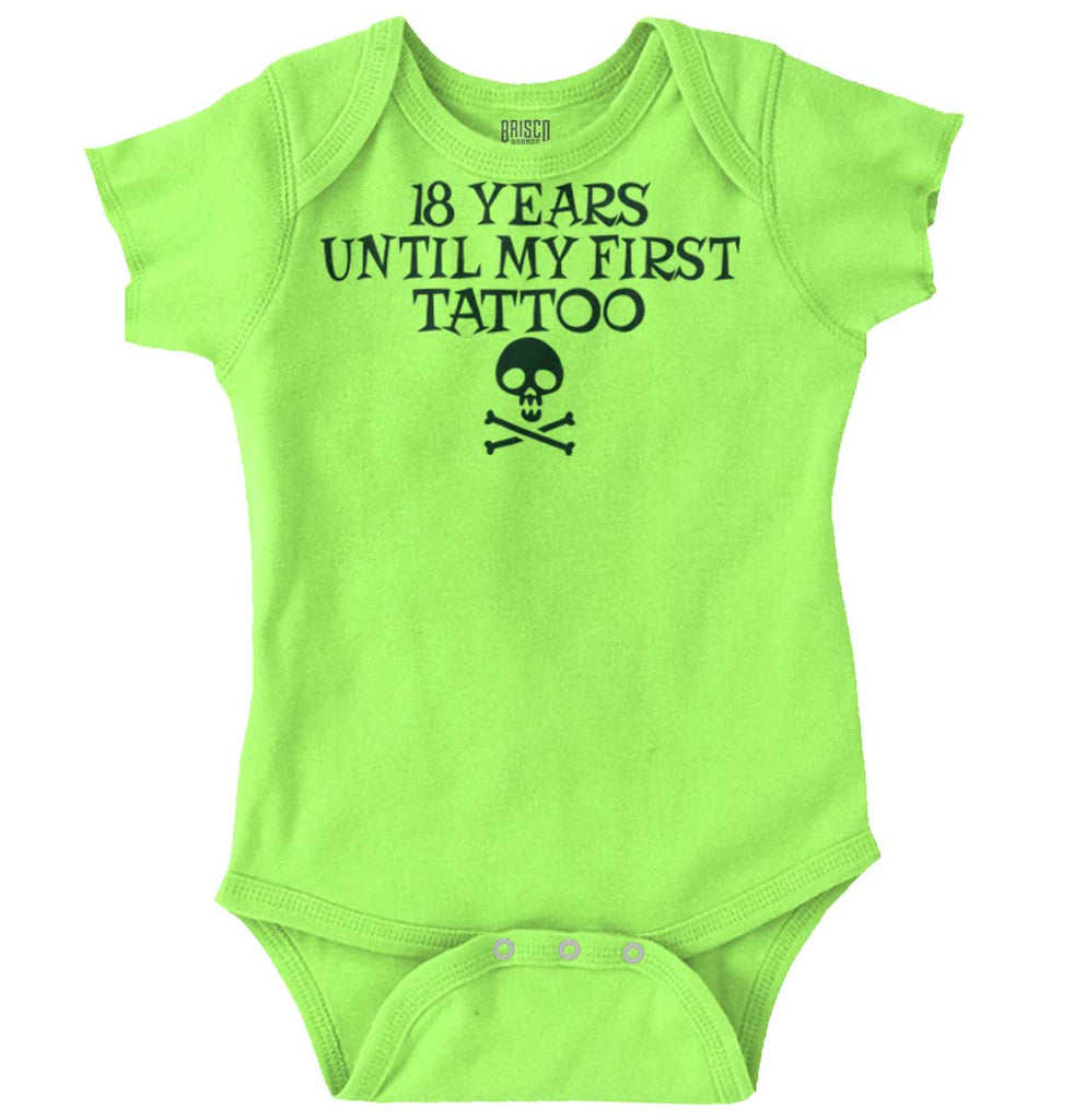 First Tattoo Romper Bodysuit-Direct To Garment Print-Brisco Baby