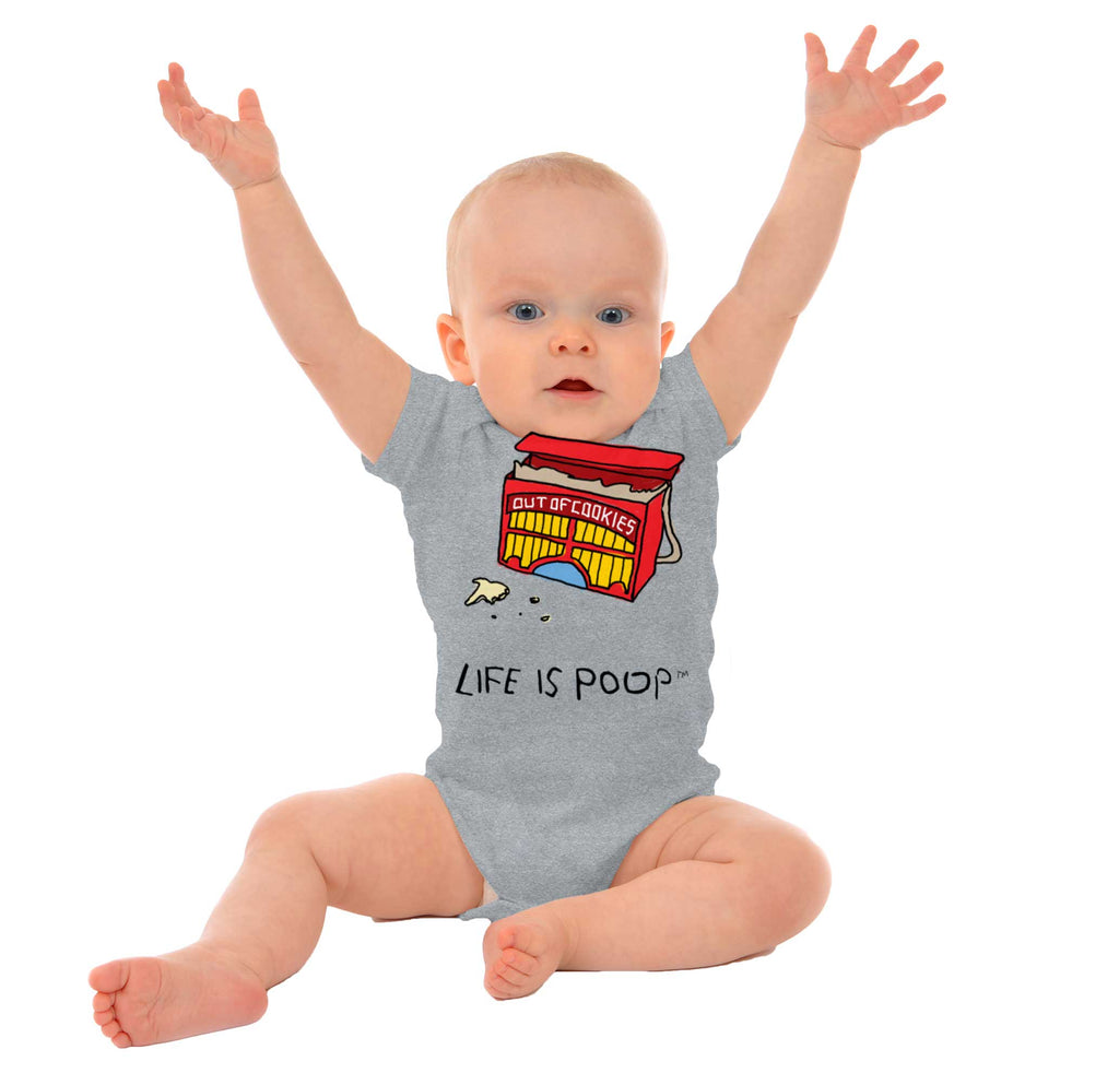 Out of Cookies Romper Bodysuit-Direct To Garment Print-Brisco Baby