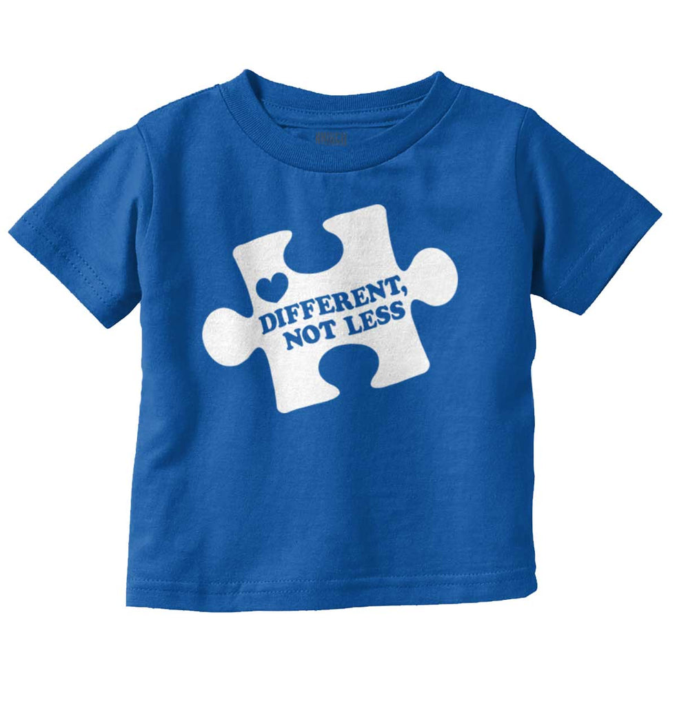 Different Not Less Infant Toddler T Shirt-Direct To Garment Print-Brisco Baby