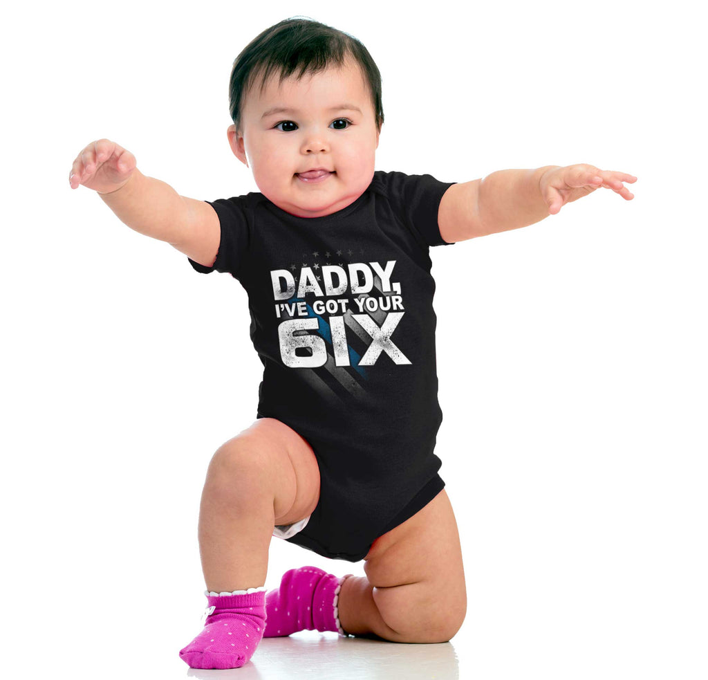 Got Your Six Romper Bodysuit-Direct To Garment Print-Brisco Baby