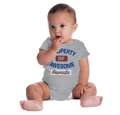 Awesome Parents Romper Bodysuit-Direct To Garment Print-Brisco Baby