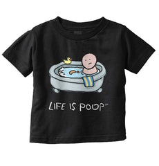 Poop in Bath Infant Toddler T Shirt-Direct To Garment Print-Brisco Baby