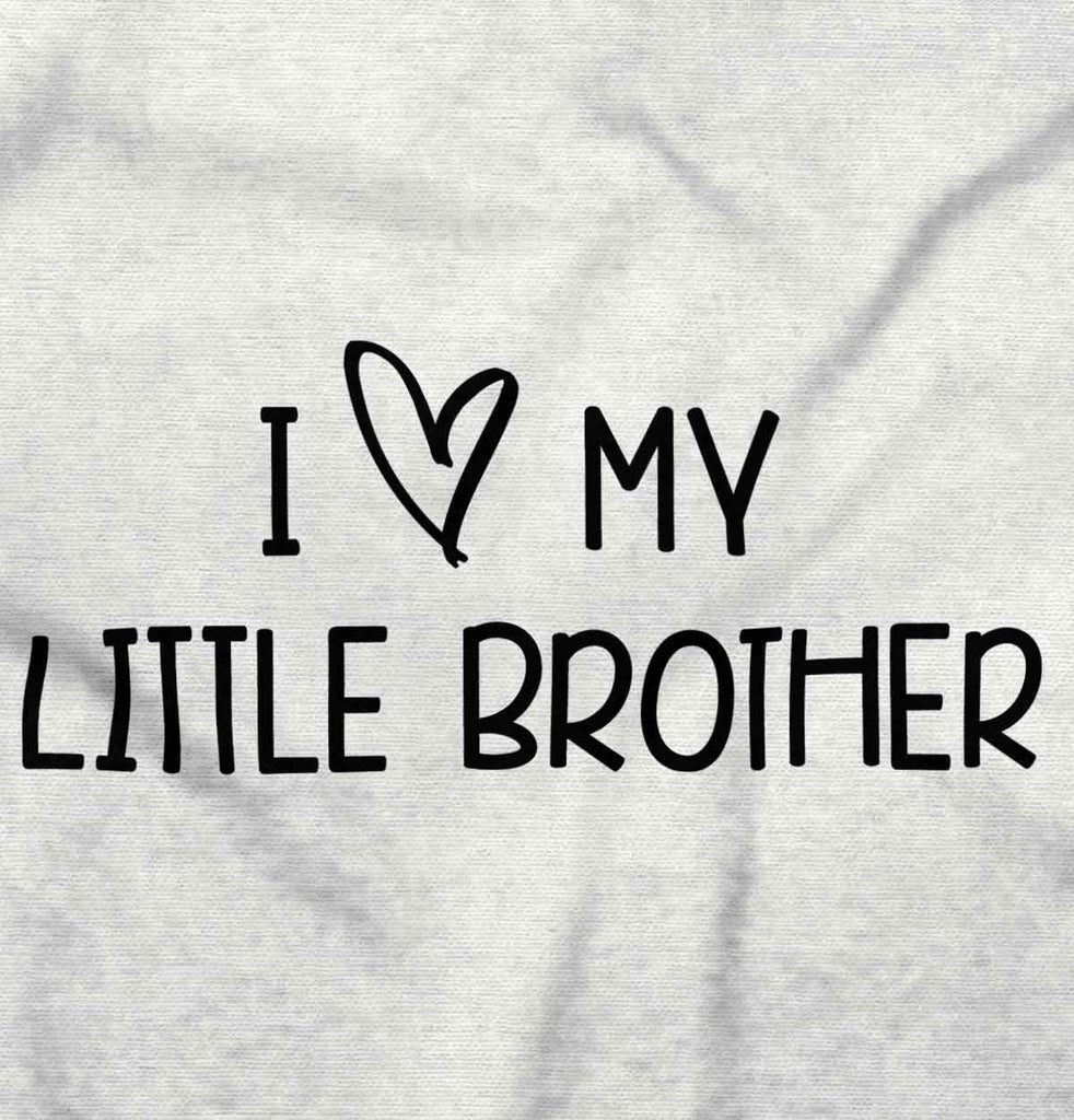 I Love My Little Brother Romper Bodysuit-Direct To Garment Print-Brisco Baby