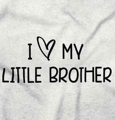 I Love My Little Brother Romper Bodysuit-Direct To Garment Print-Brisco Baby