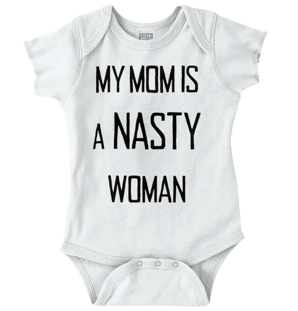 Nasty Woman Romper Bodysuit-Direct To Garment Print-Brisco Baby