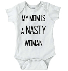 Nasty Woman Romper Bodysuit-Direct To Garment Print-Brisco Baby