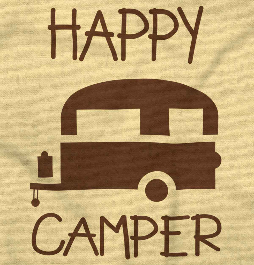 Happy Camper Romper Bodysuit-Direct To Garment Print-Brisco Baby