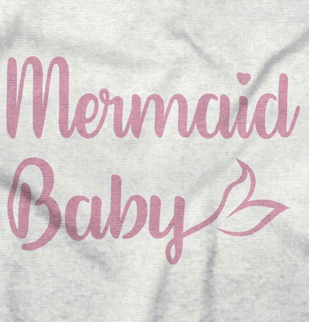 Mermaid Baby Infant Baby Bib-Direct To Garment Print-Brisco Baby