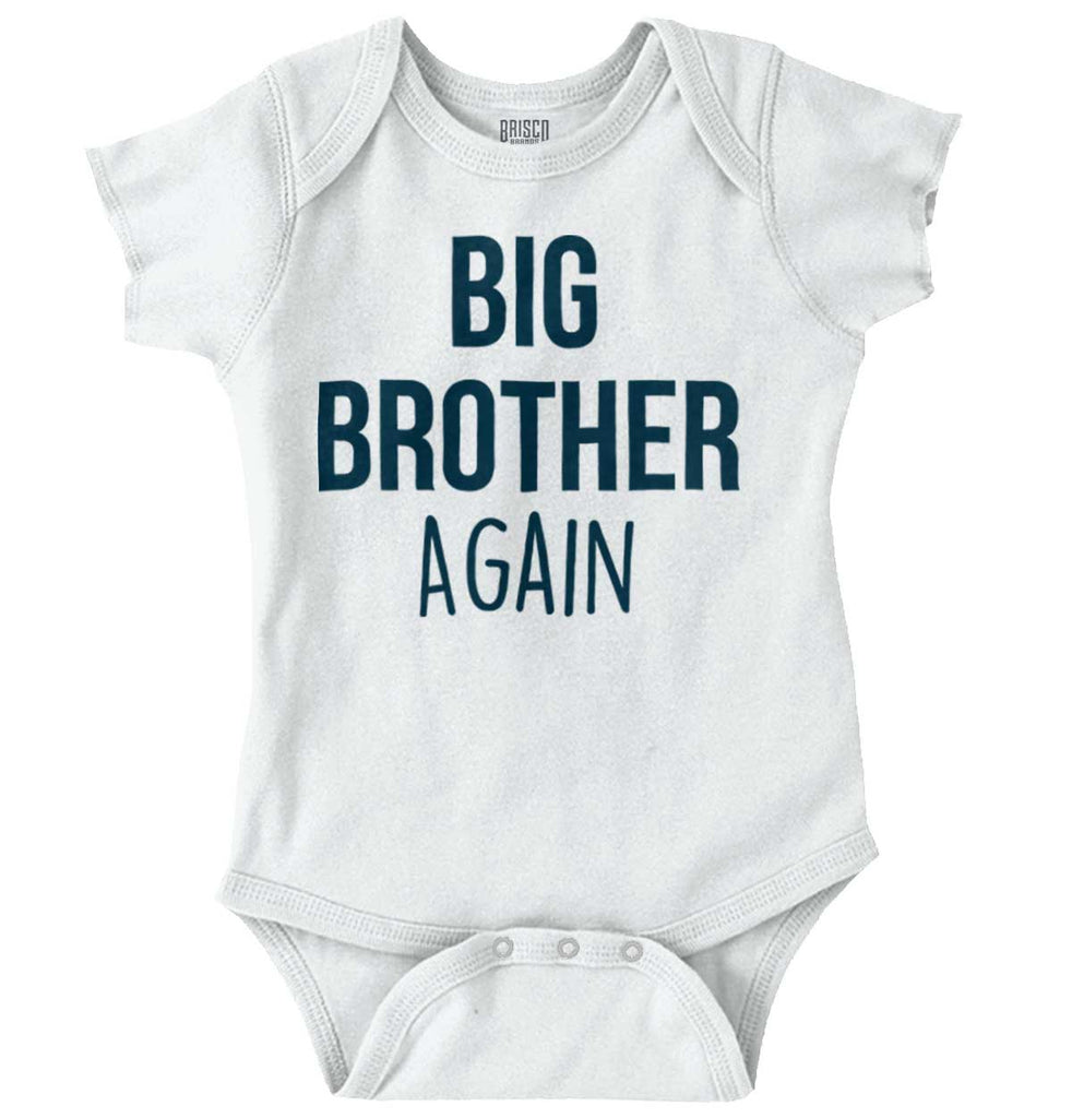 Big Brother Again Romper Bodysuit-Direct To Garment Print-Brisco Baby