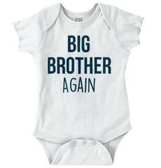 Big Brother Again Romper Bodysuit-Direct To Garment Print-Brisco Baby