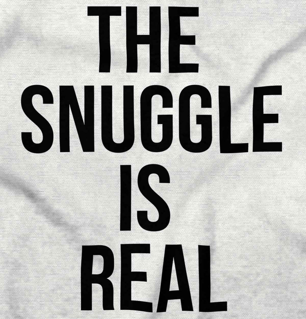 The Snuggle Is Real Romper Bodysuit-Direct To Garment Print-Brisco Baby