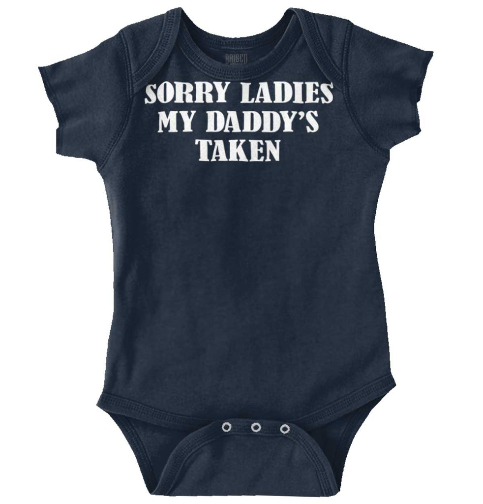 Daddy's Taken Romper Bodysuit-Direct To Garment Print-Brisco Baby