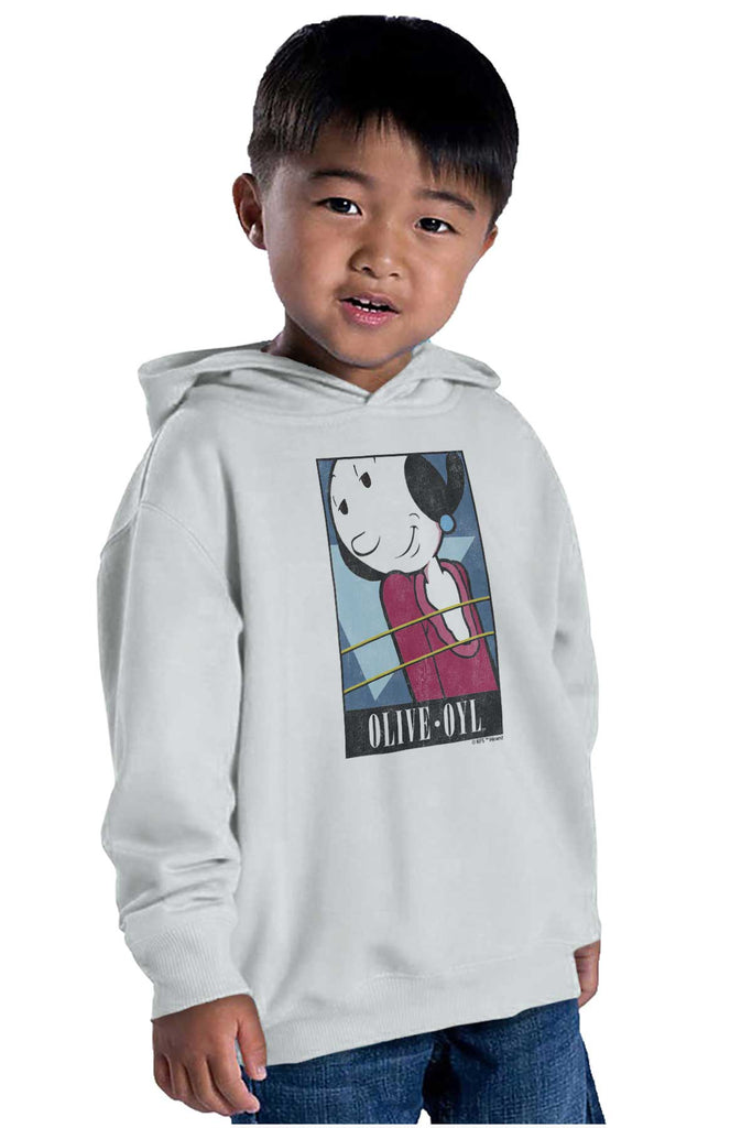 Olive Oyl Toddler Pullover Hoodie-Direct To Garment Print-Brisco Baby