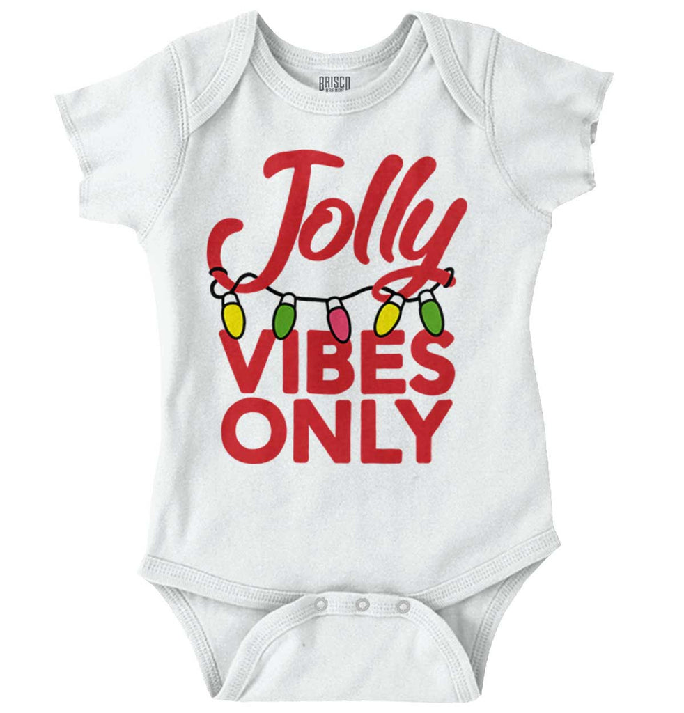 Jolly Vibes Only Romper Bodysuit-Direct To Garment Print-Brisco Baby
