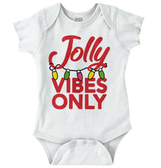 Jolly Vibes Only Romper Bodysuit-Direct To Garment Print-Brisco Baby