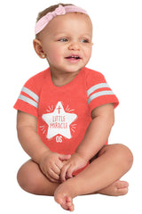 Little Miracle Football Romper Bodysuit-Direct To Garment Print-Brisco Baby