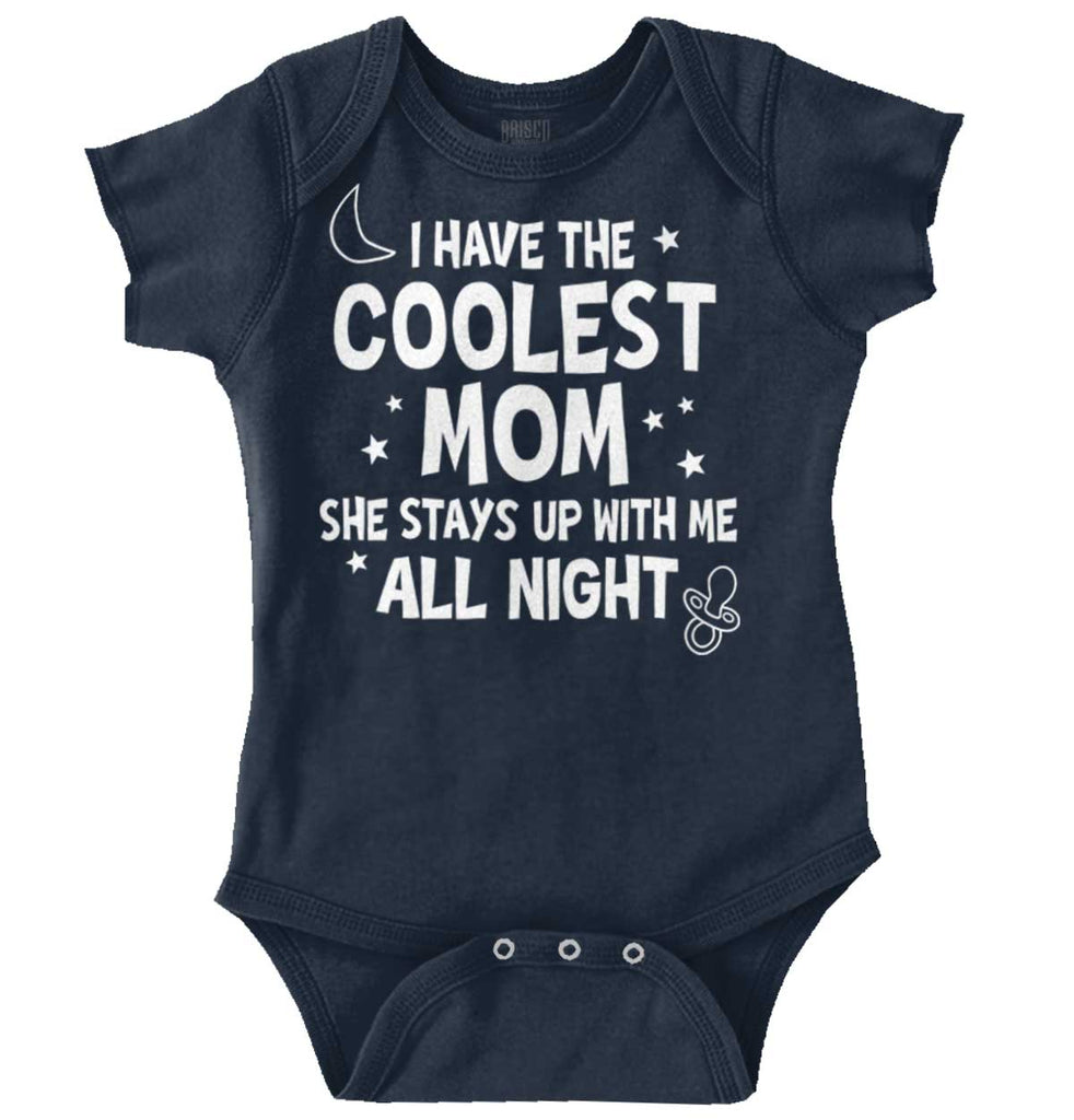 Coolest Mom Romper Bodysuit-Direct To Garment Print-Brisco Baby