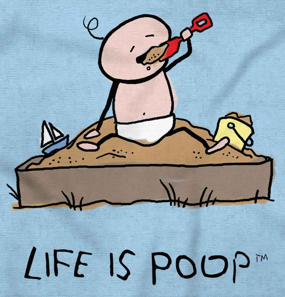 Eating Sand Infant Toddler T Shirt-Direct To Garment Print-Brisco Baby