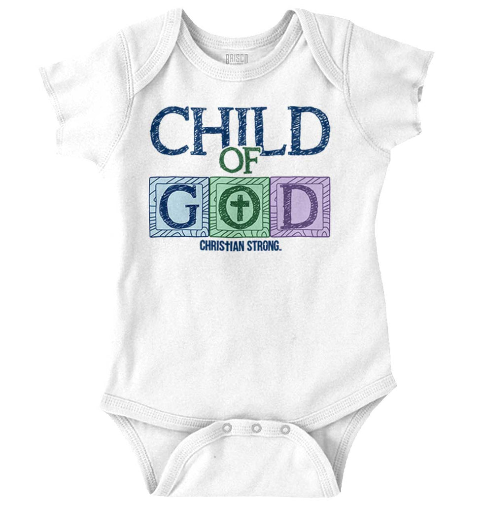 Child of God Romper Bodysuit-Direct To Garment Print-Brisco Baby