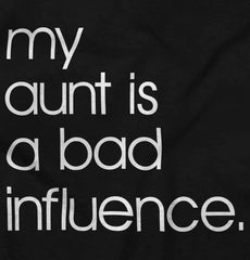 Bad Influence Infant Toddler T Shirt-Direct To Garment Print-Brisco Baby