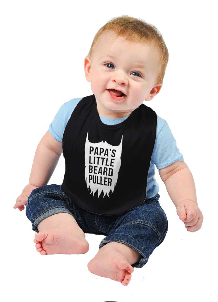 Papa's Little Bread Puller Infant Baby Bib-Direct To Garment Print-Brisco Baby