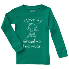 Love My Grandma Solid Baby Pajama Top-Direct To Garment Print-Brisco Baby