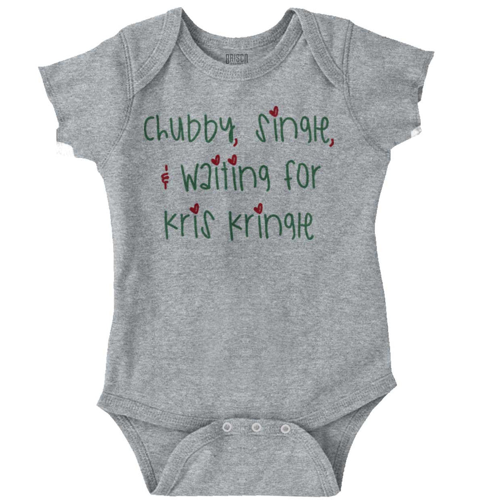 Waiting For Kris Kringle Romper Bodysuit-Direct To Garment Print-Brisco Baby