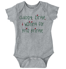 Waiting For Kris Kringle Romper Bodysuit-Direct To Garment Print-Brisco Baby