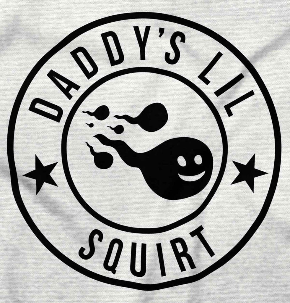Daddy's Lil Squirt Infant Baby Bib-Direct To Garment Print-Brisco Baby