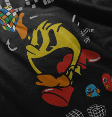 Solve It Pac-Man Toddler Football Jersey Tee-Direct To Garment Print-Brisco Baby