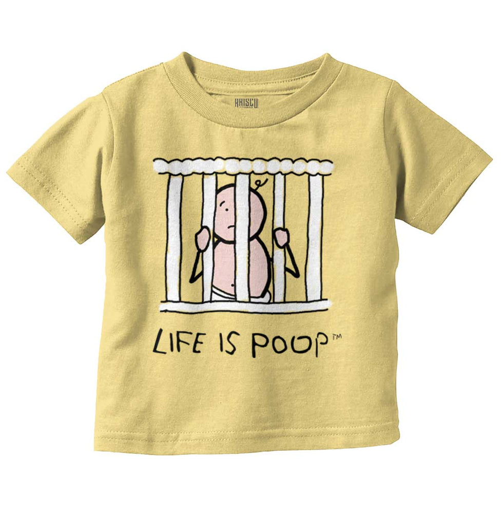 Jail Crib Infant Toddler T Shirt-Direct To Garment Print-Brisco Baby