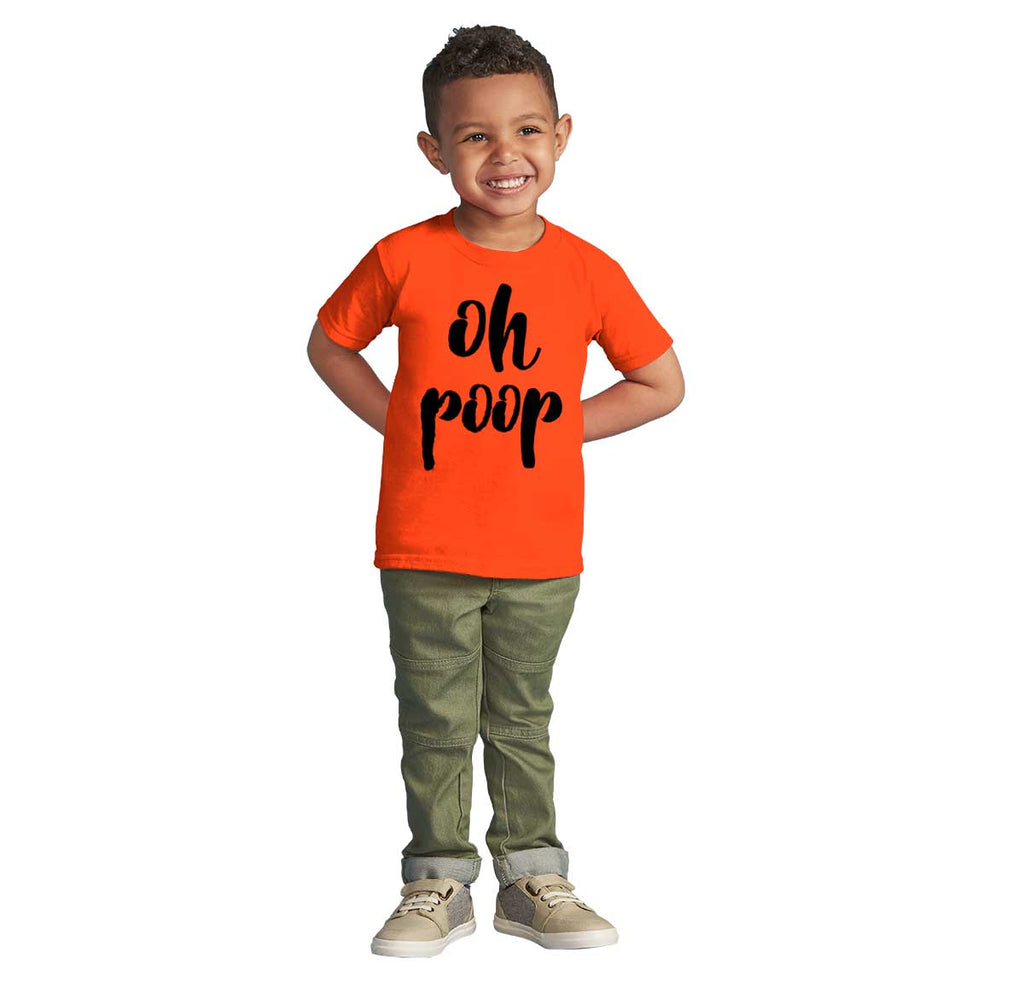 Oh Poop Infant Toddler T Shirt-Direct To Garment Print-Brisco Baby