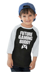 Future Gaming Buddy Toddler Baseball-Direct To Garment Print-Brisco Baby