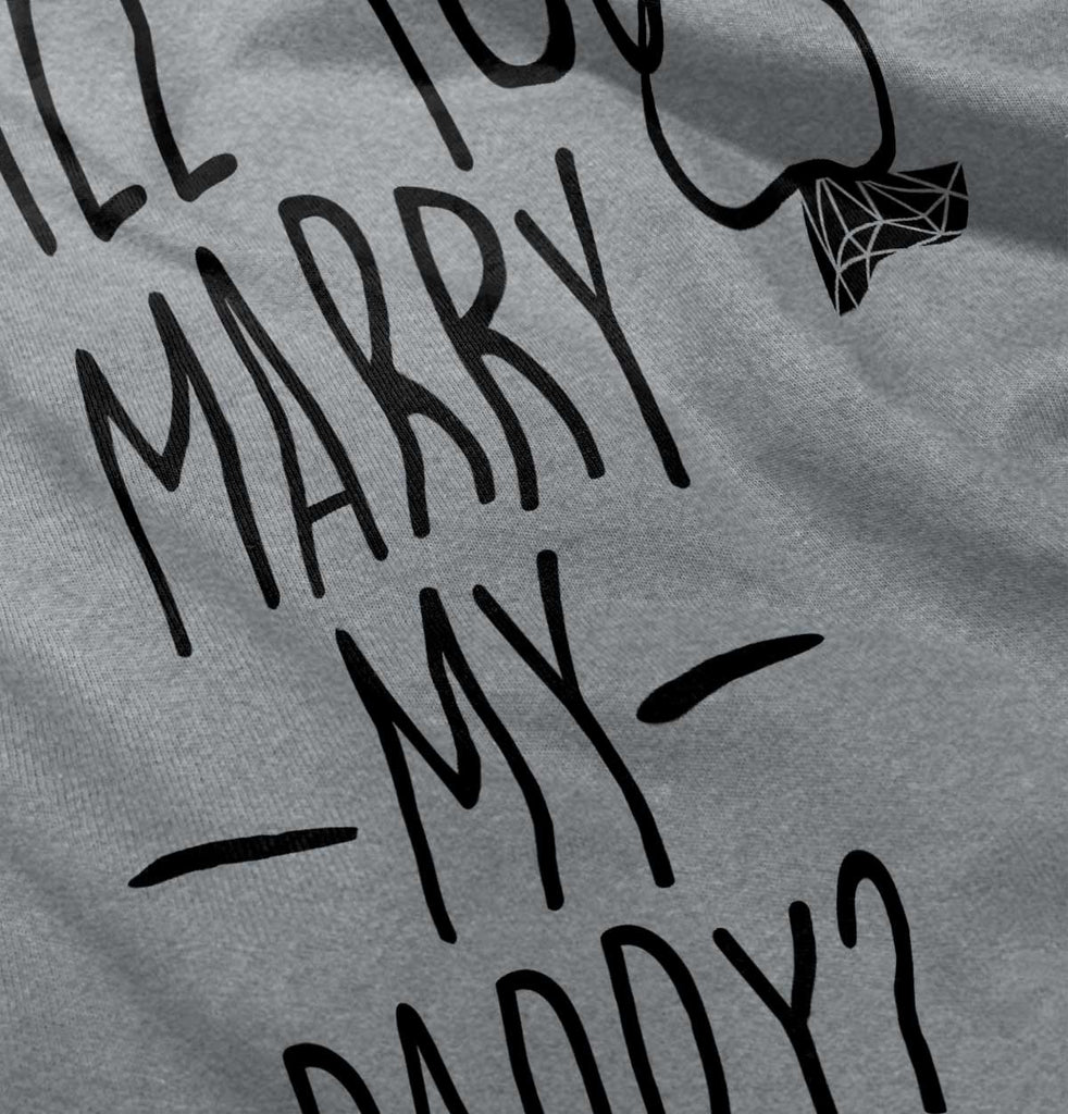 Marry My Daddy Solid Baby Pajama Top-Direct To Garment Print-Brisco Baby