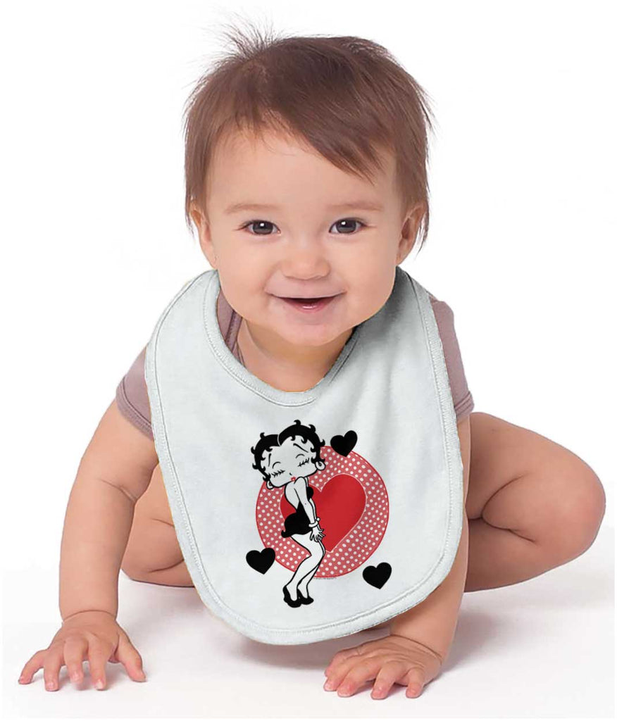 Betty Boop Infant Baby Bib-Direct To Garment Print-Brisco Baby
