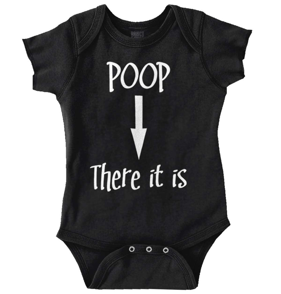 Poop There It Is Romper Bodysuit-Direct To Garment Print-Brisco Baby