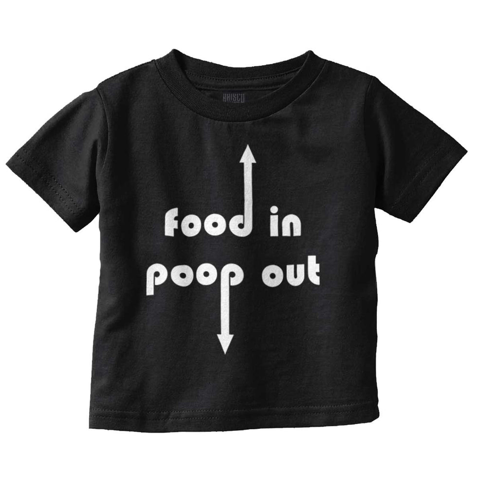 Poop out Infant Toddler T Shirt-Direct To Garment Print-Brisco Baby