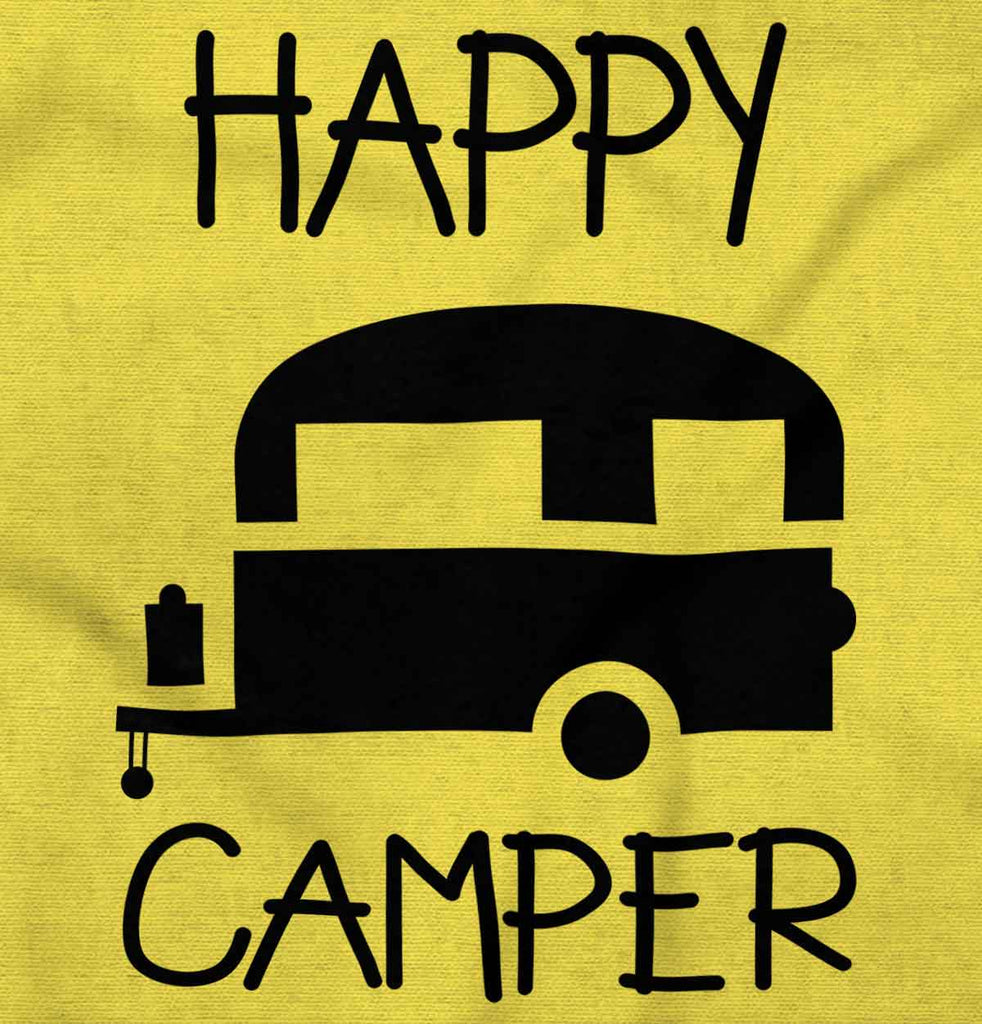 Happy Camper Romper Bodysuit-Direct To Garment Print-Brisco Baby