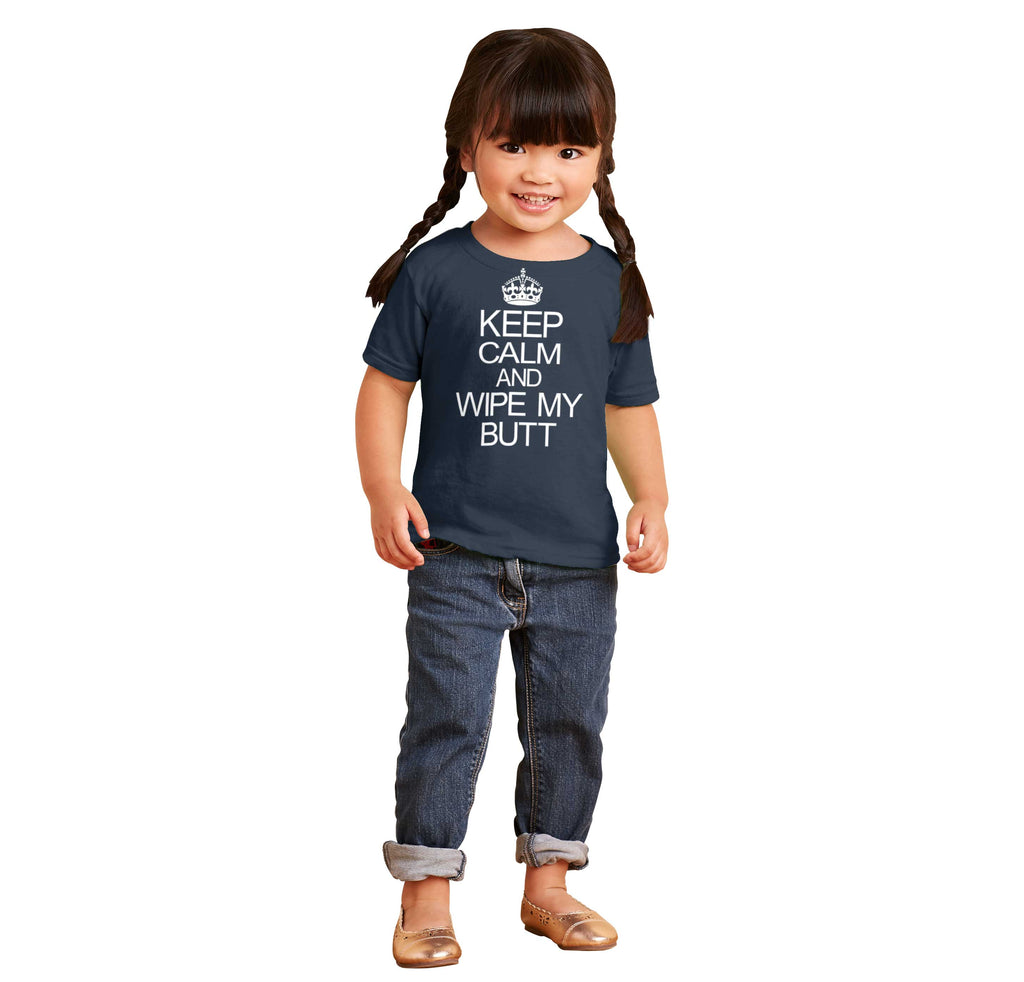 Wipe My Butt Infant Toddler T Shirt-Direct To Garment Print-Brisco Baby