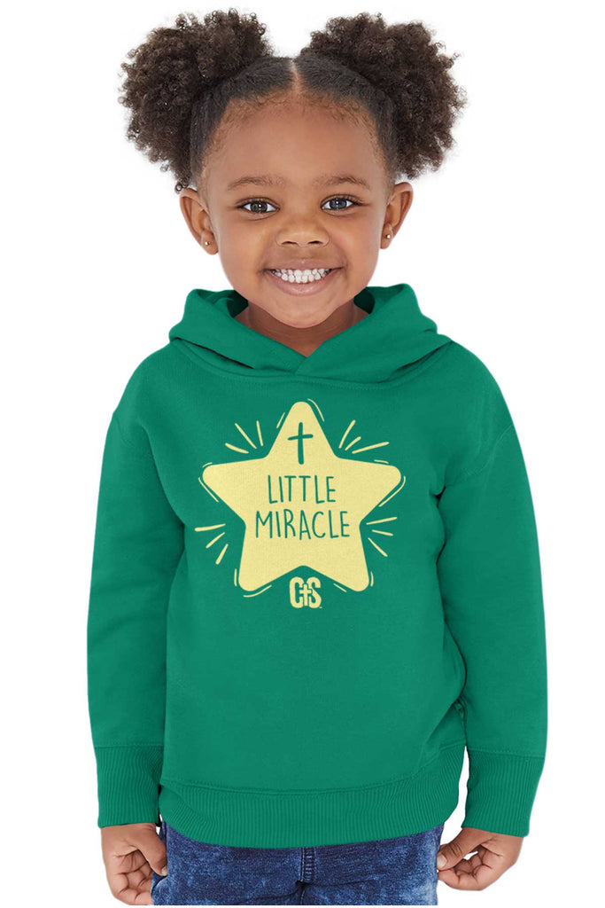 Little Miracle Toddler Pullover Hoodie-Direct To Garment Print-Brisco Baby