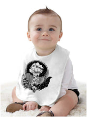 Bat CBGB Infant Baby Bib-Direct To Garment Print-Brisco Baby