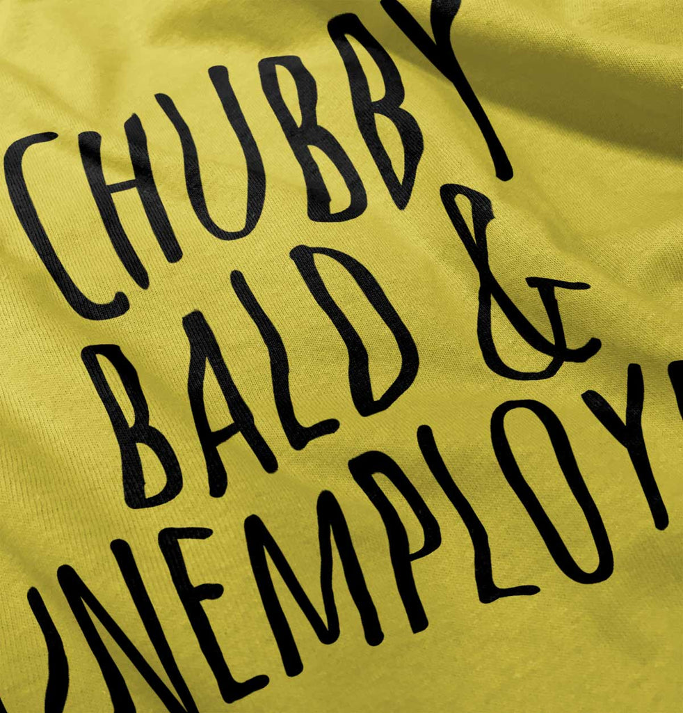 Chubby Unemployed Romper Bodysuit-Direct To Garment Print-Brisco Baby