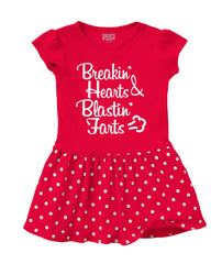 Blastin Farts Baby Polka Dot Skirt Dress-Direct To Garment Print-Brisco Baby