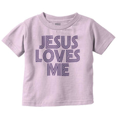 Christ Loves Me Infant Toddler T Shirt-Direct To Garment Print-Brisco Baby