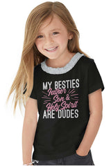 Father Son Spirit Toddler Ruffled Trim T-Shirt-Direct To Garment Print-Brisco Baby