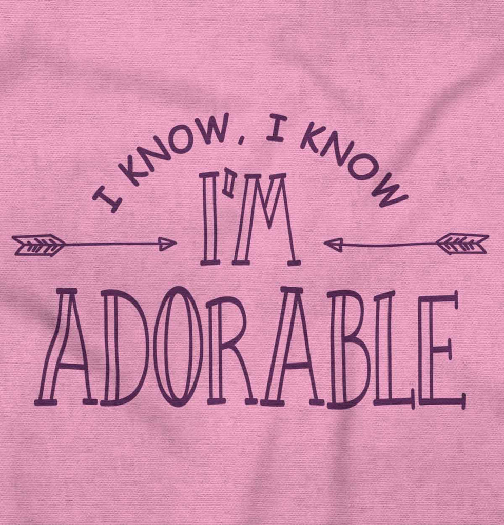 I'm Adorable Romper Bodysuit-Direct To Garment Print-Brisco Baby